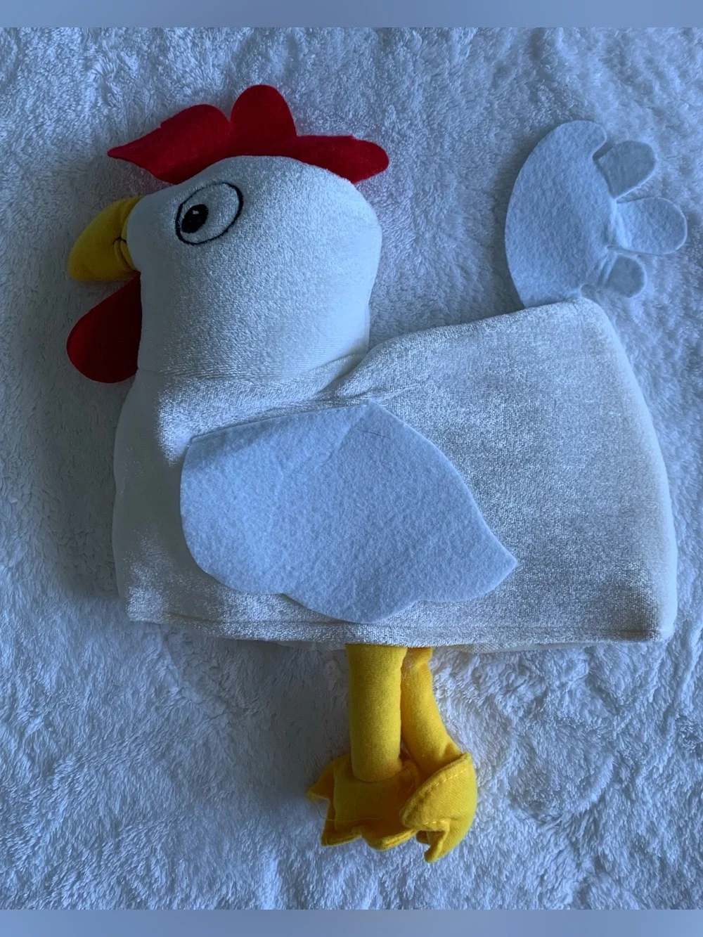 Hilarious Plush Chicken Costume Hat with Hanging Legs